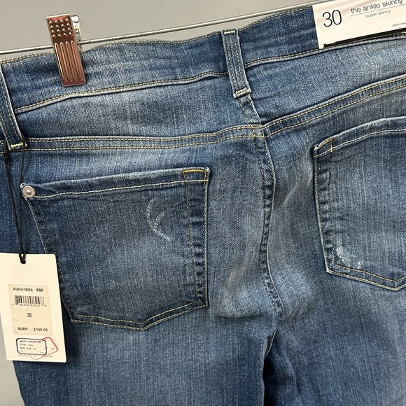 7 For All Mankind The Ankle Skinny Distressed Jeans - Picture 5 of 8
